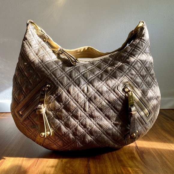 Marc Jacobs Metallic Quilted Leather Hobo - Picture 2 of 16